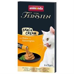 Animonda Snack Carny Tavuklu & Kedi Otlu Kedi Kreması 6 X 15 Gr