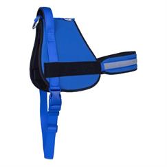 Doggie Havalı Dokumadan El Yapımı Üniforma Model Köpek Göğüs Tasması XL-2.5x70-85 Cm Royal Mavi