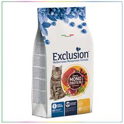 Exclusion Düşük Tahıllı Monoprotein Sığır Etli Yetişkin Kedi Maması 12 Kg