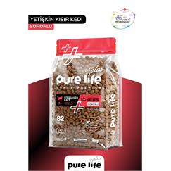 PureLife Plus Somonlu Tavuklu Yetişkin Kısır Kedi Maması 1Kg
