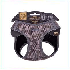 Doggie Havalı Dokuma Reflektör Serisi Küçük Irk Köpek Göğüs Tasması Kamuflaj XS 30-34cm