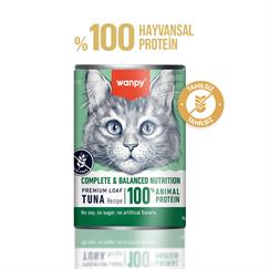Wanpy Tahılsız Kedi %100 Gerçek Et 375 gr Ton Balıklı Konserve