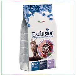 Exclusion Monoprotein Tavuklu ve Narlı Düşük Tahıllı İri Taneli Kısırlaştırılmış Kedi Maması 1,5kg