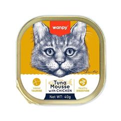 Wanpy Kedi Ton Balıklı & Tavuklu Alutray Yaş Mama 40gr