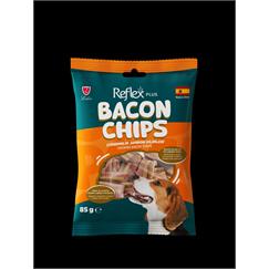 Reflex Plus Bacon Chips Chewing Bacon Strips Adult Dog Treat 85 Gr
