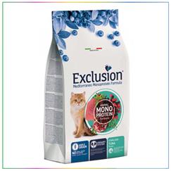 Exclusion Monoprotein Ton Balıklı ve Narlı Düşük Tahıllı Kısırlaştırılmış Kedi Maması 1,5kg