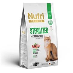 Nutri Feline Sterilised Kısırlaştırılmış Kuzulu Kedi Maması 10 kg