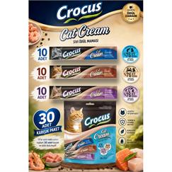 Crocus Çoklu Somon Karides & Karides & Yengeç Kedi Ödülü 30x15gr