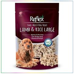 Reflex Kuzulu ve Pirinçli Yarı Yumuşak Köpek Ödül Maması 150 Gr