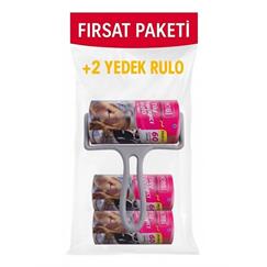 Hobi Tüy Toplama Rulosu 10 cm (Medium Boy) – 60 Yaprak 2 Yedekli