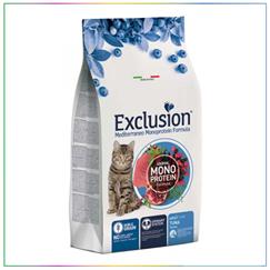 Exclusion Monoprotein Ton Balıklı Narlı ve Yaban Mersinli Düşük Tahıllı Yetişkin Kedi Maması 1,5kg