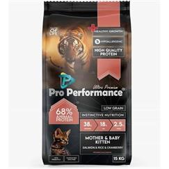 Pro Performance Mother & Baby-Kitten Somonlu ve Pirinçli 15kg