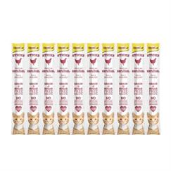 GimCat Sticks Kümes Hayvanlı Kedi Ödül Çubuğu 5 GR