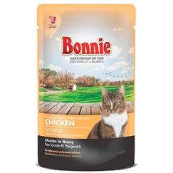 Bonnie Pouch Tavuk Etli Gravy Kedi Konserve 85Gr