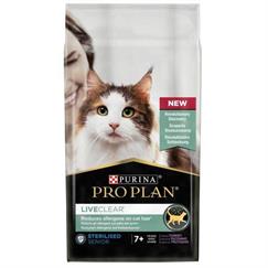 Pro Plan LiveClear Sterilized Senior+7 Hindili Alerji Önleyici Kedi Maması 1,4 kg