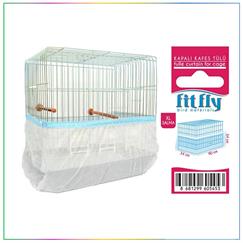 Fit Fly Lüx Kaymaz Kapalı Kuş Kafesi Tülü XL Salma 90x34x34cm