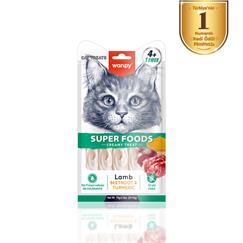 Wanpy Superfood Kuzulu, Pancar & Zerdeçallı  Krema Kedi Ödülü 5×14 g