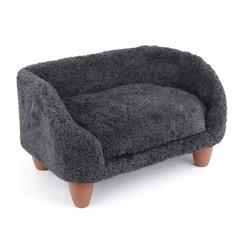 Peluş Kedi Koltuğu, Yumuşak Lüks Kedi Köpek yatağı, Kedi Köpek Koltuğu GRİ