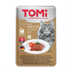 Tomi Kedi Kümes Hayvanı Ve Domates Tahılsız Pouch Mama 100gr