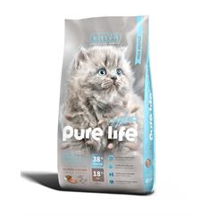 PURELİFE PLUS SOMONLU TAVUKLU YAVRU KEDİ MAMASI 12KG