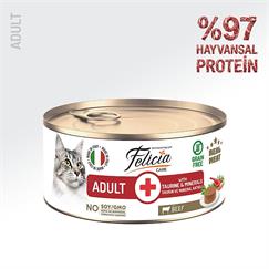 Felicia Sığır Etli Ezme Yetişkin Kedi Konserve Maması 85 Gr
