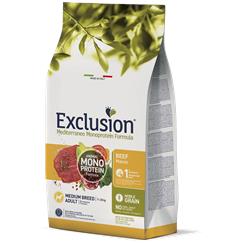 Exclusion Monoprotein Düşük Tahıllı Sığır Etli Ve Narlı Orta Irk Yetişkin Köpek Maması 3 Kg