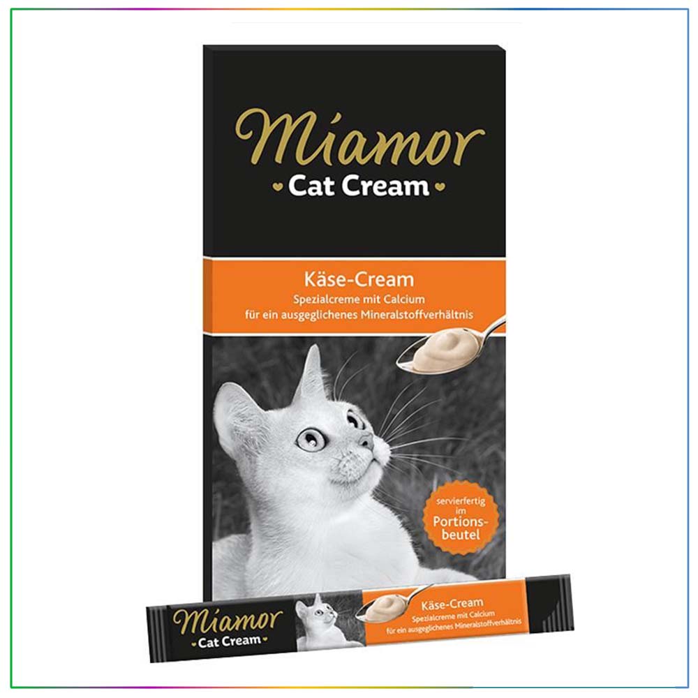 Miamor Snack Lachs-Cream 6x15 G – Crema Al Salmone Con Omega 3 Per Gatti, Senza Zucchero E Senza Coloranti, Integratore Per Il Sistema Immunitario