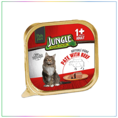 Jungle Yetişkin Kedi Biftekli Ezme Püresi 100 Gram
