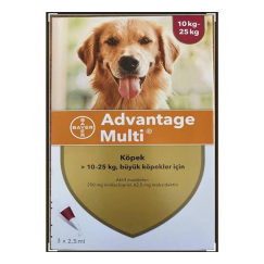 Advantage Multi Köpek İç Dış Parazit 10-25 Kg 3x2,5Ml