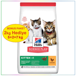 Hill's Kitten Tavuklu Yavru Kedi Maması 5 Kg (+2 Kg Hediyeli)