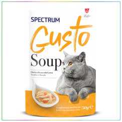 Spectrum Gusto Soup Tavuklu ve Havuçlu Kedi Çorbası 50 Gr