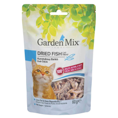 Gardenmix Kurutulmuş Balıklı Kedi Ödül Maması 60gr