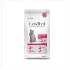 LaVital Kilo Kontrolü Somonlu Kısırlaştırılmış Kedi Maması 1.5kg