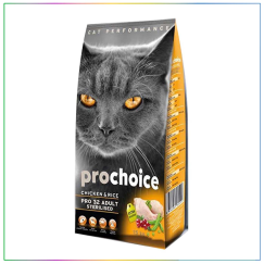 Prochoice Kısırlaştırılmış Tavuklu Pirinçli Yetişkin Kedi Maması 15 Kg