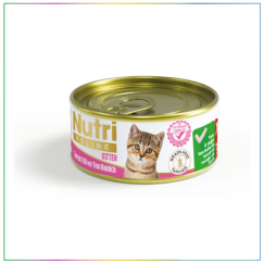 Nutri Feline Kıyılmış Tavuk Etli ve Ton Balıklı Tahılsız Yavru Kedi Konservesi 85 Gr.