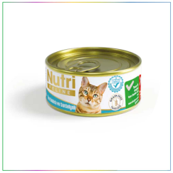 Nutri Feline Kıyılmış Ton Balıklı ve Sardalyalı Tahılsız Yetişkin Kedi Konservesi 85gr