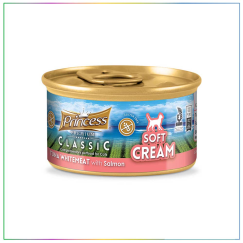 Princess Classic Soft Cream Beyaz Ton Balıklı ve Somonlu Yetişkin Kedi Sıvı Krema 50 Gr