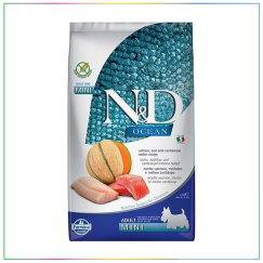 N&D Ocean Somon ve Morina Balıklı Kavunlu Mini Yetişkin Köpek Maması 2,5 Kg