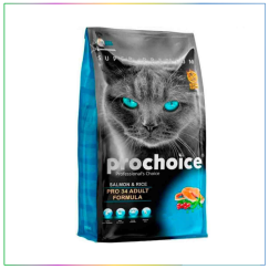 Prochoice Pro 34 Somonlu & Pirinçli Yetişkin Kedi Maması 15 Kg