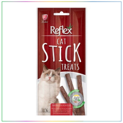 Reflex Biftekli ve Kuzulu Tahılsız Kedi Ödül Çubuğu 15 Gr (3'lü)