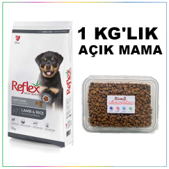 Reflex Puppy Kuzu Etli & Pirinçli 1Kg Açık Yavru Köpek Maması