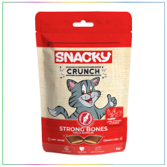 Snacky Crunchy Tavuklu ve Peynirli Kedi Ödülü Strong Bones 60 gr