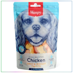 Wanpy Bisküvi Üzeri Tavuk Sargılı Köpek Ödülü 100 Gr