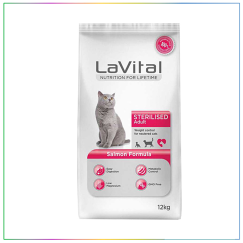 LaVital Adult Kısırlaştırılmış Somonlu Yetişkin Kedi Maması 12 Kg