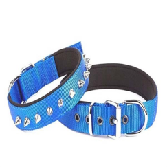 Doggie Comfort Dokuma Çivili Köpek Boyun Tasması Medium Mavi 3x42-50 Cm