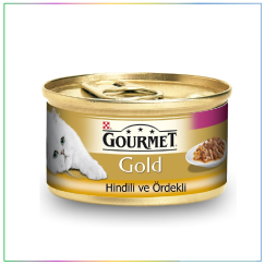 Gourmet Gold Çifte Lezzet Hindili Ördekli Kedi Konserve Maması 85 Gr.