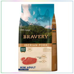 Bravery Yetişkin Küçük Irk Domuz Etli Tahılsız Köpek Maması 7kg