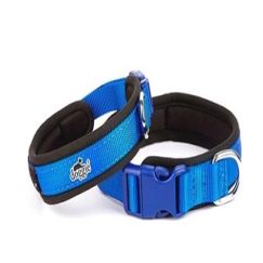 Doggie Havalı Dokuma Köpek Boyun Tasması Medium Mavi 1,5x30-40 Cm