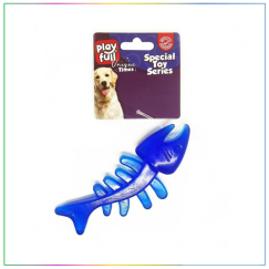 Playfull Balık Kılçığı Şeklinde Plastik Köpek Oyuncağı 13x5 Cm