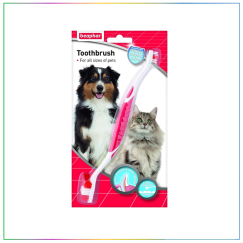 Beaphar Toothbrush Çift Taraflı Kedi ve Köpek Diş Fırçası
